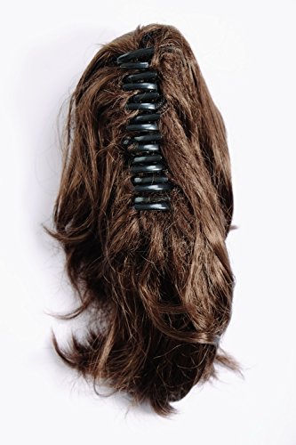 WIG ME UP - T6545-6 Ponytail Hairpiece extension short wild look brown 10inch, Medium ash brown (6), Length: 20cm - Image 4