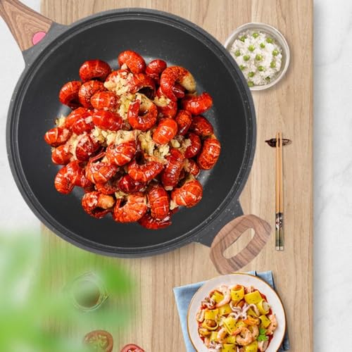 Wok con recubrimiento antiadherente y tapa de vidrio miniatura 2