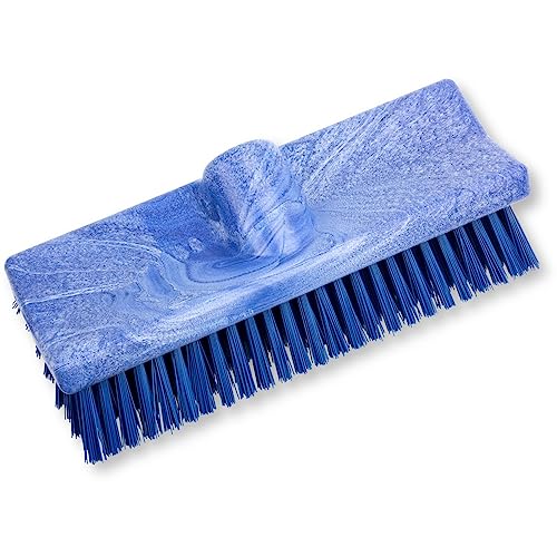 Image of SPARTA 40423EC14 Plastic Floor Scrub Brush, Wall Brush, Equipment Brush With Nonabsorbent Bristles For Industrial Kitchens, Hospitals, Commercial Cleaning, 10 Inches, Blue, (Pack of 2)