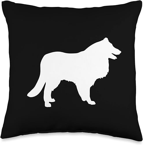 Border Collie for Men Women Boys Girls by RJ Border Collie Dog-Mom Dad Pet Cute Funny Puppy Throw Pillow, 16x16, Multicolor