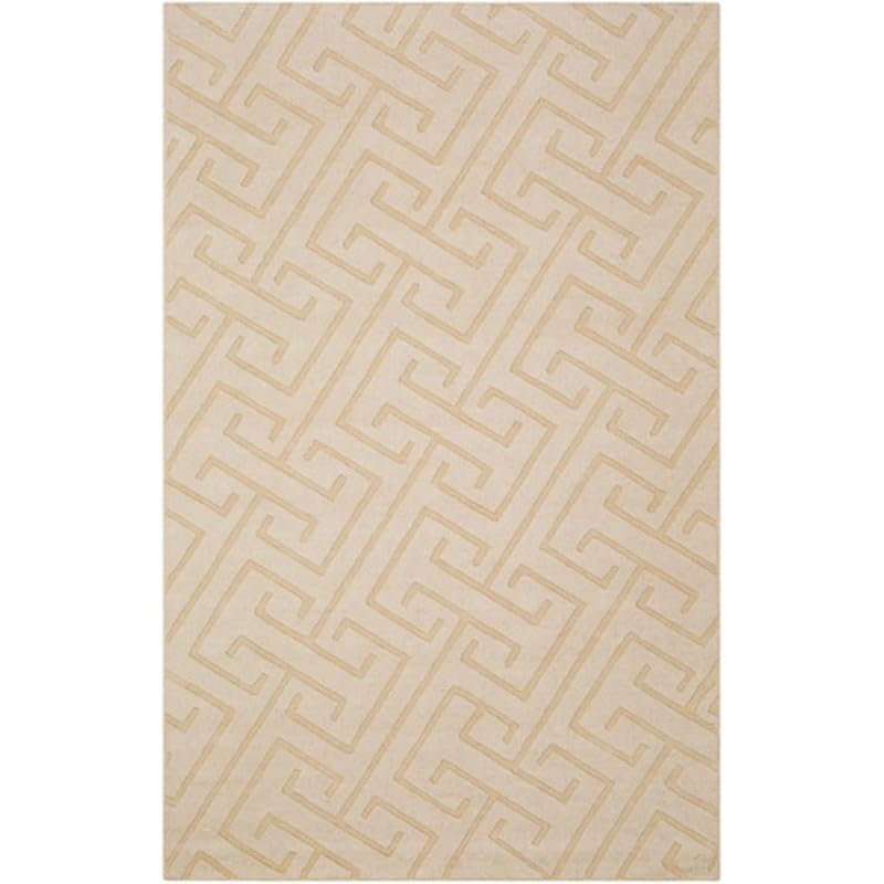Image of Hand Tufted Modern Design Exported Collection High Low Pattern Wool Carpet for Living Room, Bedroom & Hall (Beige C, 4 x 6 Feet)