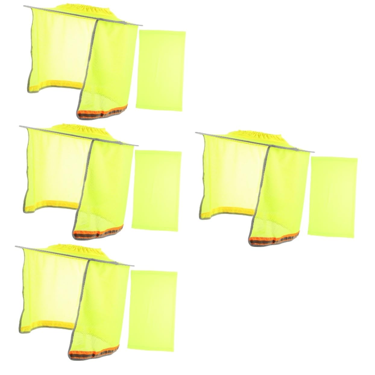 ULTECHNOVO 4piezas Sombrero De Protección Solar Para Casco Visera y Cubierta De Cuello Para Obras y Instalaciones Al Aire Protección Uv y Comodidad Construcción