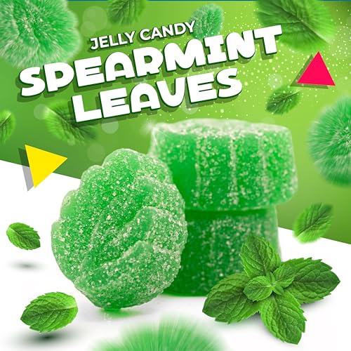 Caramelos suaves de menta spearmint hojas 2 lb bolsa miniatura 4