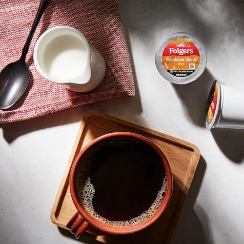 Image of Folgers K Cups Folgers Breakfast Blend Mild Roast Coffee, 128 Keurig K-Cup Pods