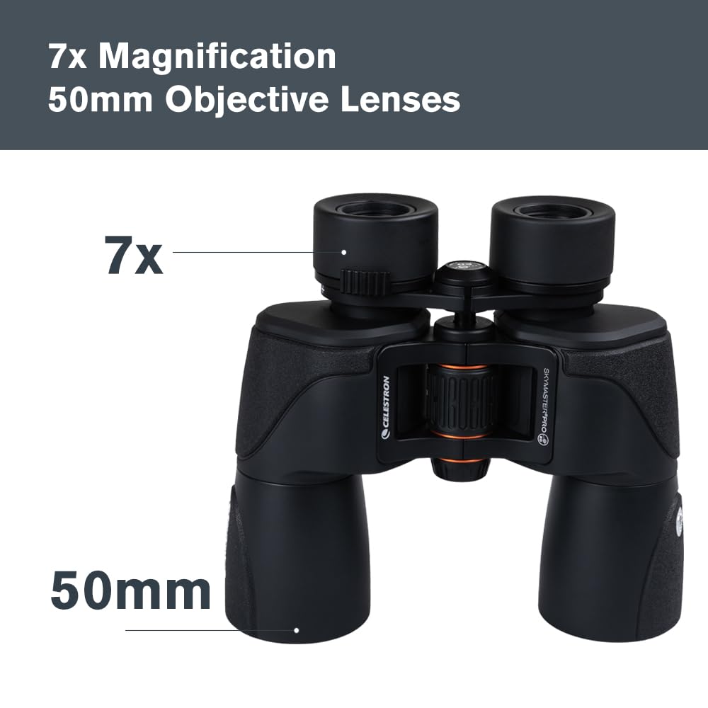 Celestron 72033 SkyMaster Pro ED 7x50 Astronomy Binoculars with ED Glass and Large Aperture for Long Distance Viewing Fully Multi-Coated XLT Coating - Image 4