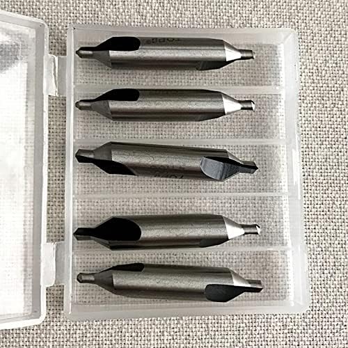 Drill Bits Of 1PC HSS6542 Made 172 Model Type A 4.0-6.0mm Center Drills For Die Steel,copper,aluminum, Zinc - (Hole Diameter: 6mm; Shank Shape: Round; Overall Length: 40mm; Color: White)