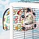 CiCixixi Vogelnesthaus Wellensittich Zuchtbox Winter Warme Kuschelhütte Vogelbett Hängehängematte für Papageien Wellensittiche Sittiche Nymphensittiche 16X20X15.5CM