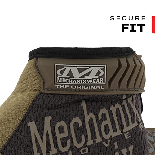 Image of Mechanix Wear: The Original Work Glove with Secure Fit, Synthetic Leather Performance Gloves for Multi-Purpose Use, Durable, Touchscreen Capable Safety Gloves for Men (Brown, Medium)