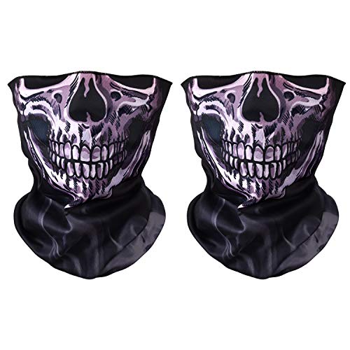 Beyton Seamless Neck Scarf Bandana Mouth Cover UV Protection for Outdoors, Festivals, Sports