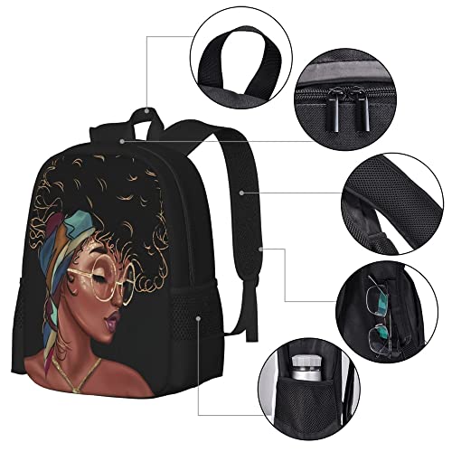 Afro Black Girl Backpack Laptop Backpack African Bookbag for Teen Women School Students Office 17 Inch4