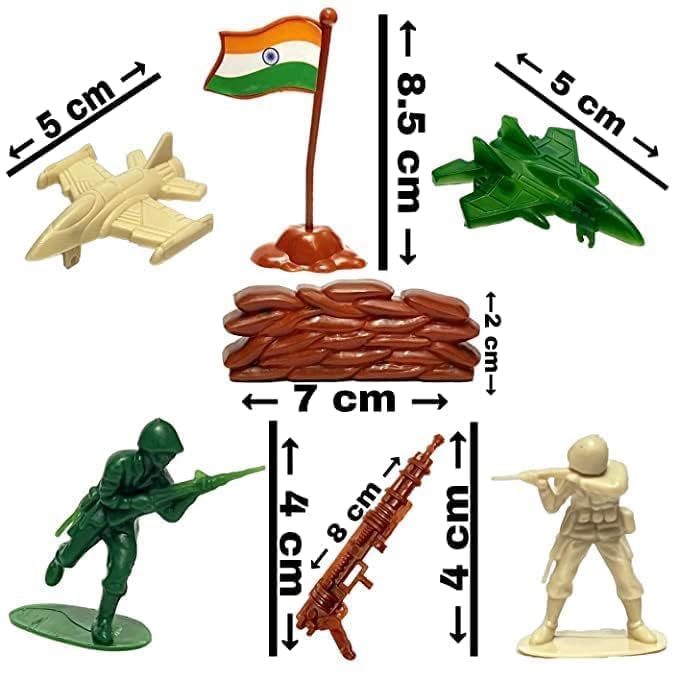 Image of SEE More Than 61 Pcs Army Soldier Toy Set with Fighter Jets, Weapons & Accessories, Military Action Figures Playset for Boys & Girls