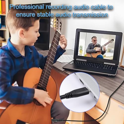 JSADZKJ 3.28FT USB C to 1/4 inch TS Audio Cable for Smartphone Tablet, Laptop, Electric Guitar and More - Image 4