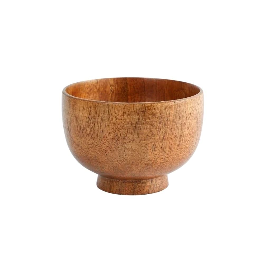 Fruitero de madera, De madera Ensaladeras y fruteros Tazones for servir estilo granja Decoración de cocina(15cm 690ml)