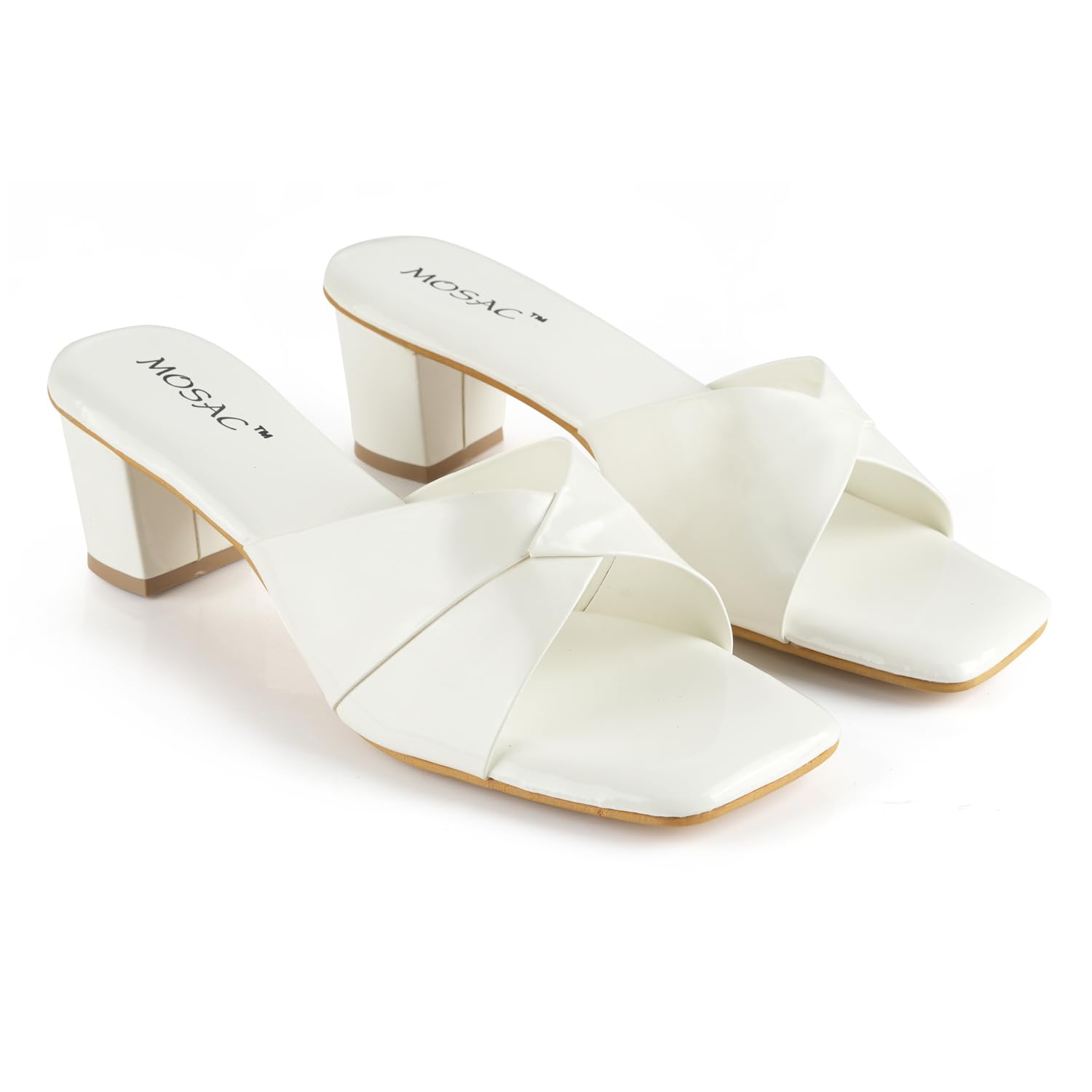 MOSAC Casual Heel Sandals Solid Comfortable Sole For Womens & Girls… (White, 6) (B0CJRSX7WS) Amazon Price History, Amazon Price Tracker