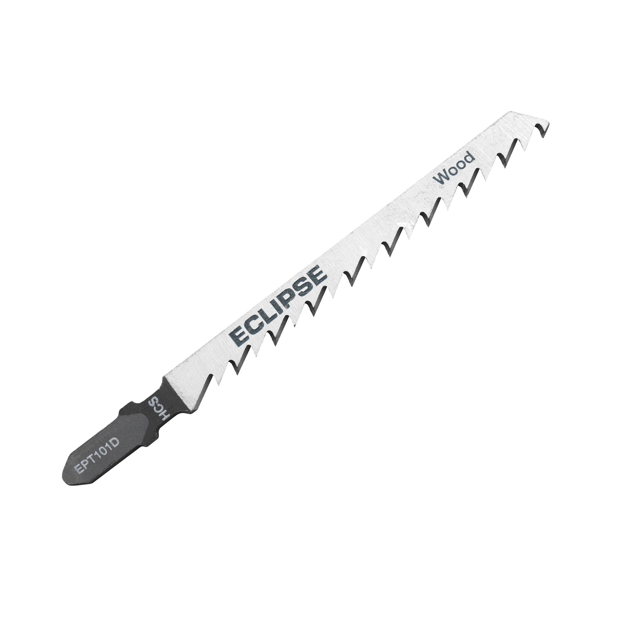 Eclipse Professional Tools EPT101D Pack of 5 6TPI Fine Cut Jigsaw Blades for Wood & Laminate, Silver, 100mm