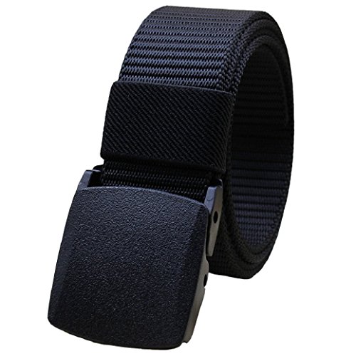 Gilroy Men's Canvas Web Belt Military Style Waist Belt with Nylon Buckle