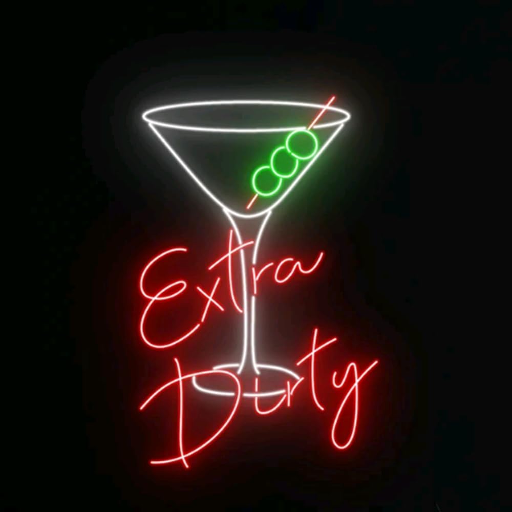 Amazon.co.jp: Extra Dirty Martini LEDサイン、エクストラ