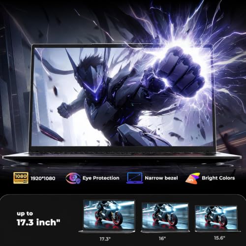 Image of NIAKUN 17.3 inch Gaming Laptop Computer, 16GB RAM 1TB SSD, Core i5-7Y57 | Processor(up to 3.2GHz), Windows 11 Pro, Office 365, for Business and Students, Backlit Keyboard