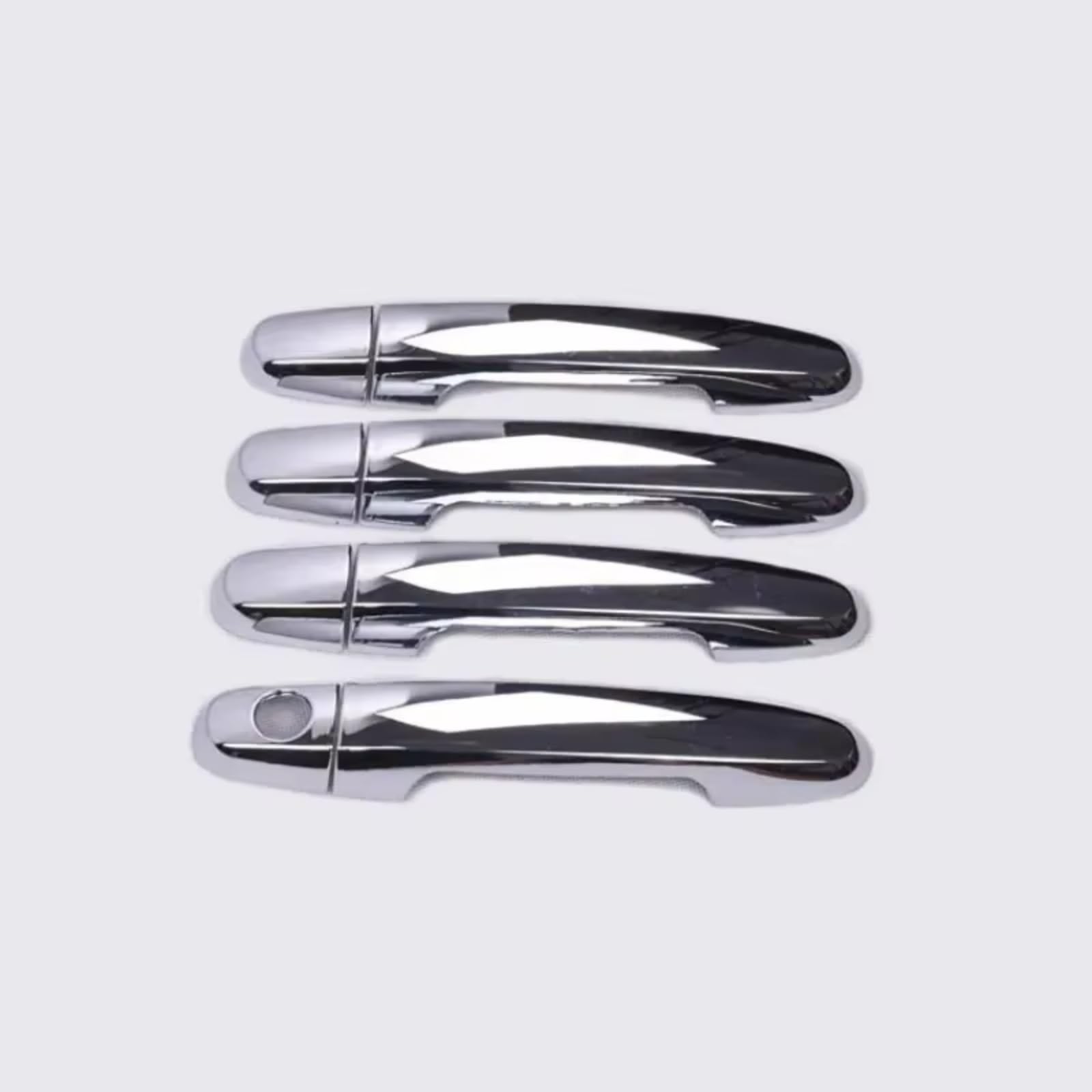 Zcxfdthf Silver 0 Button Door Handle Covers Part Compatible With Toyota For Fielder 2005-2013 Car Door Handle Cover Trim Styling Accessories Set Replacement(Silver 0 Button)