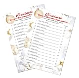 Christmas Word Scramble Game, Christmas Holiday Party Ideas, Play Pack of 30 Cards 5”x7”. Made in USA