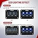 Nilight 16AWG LED Light Bar Wiring Harness Kit 12V On/Off 3 Gang LED Pod Lights Rocker Switch Panel Power Relay Fuse 5Pin Toggle for Cars Boat ATV Trucks-6 Leads