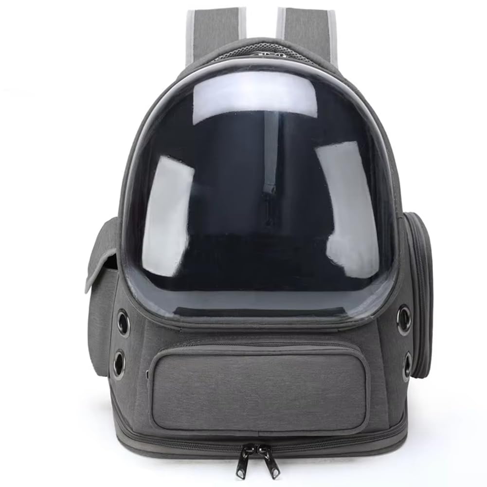 Mochila Transpirable para Gatos, Gran Espacio, Transparente, Ideal para Senderismo, Camping y Viajes Al Aire Libre A