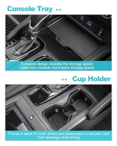Image of CDEFG 3Pcs for 2025 2026 Frontier Center Console Organizer for 2022-2025 2026 Nissan Frontier Accessories Middle Console Tray Armrest Storage Box Cup Holder