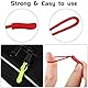 50 Stücke Zipper Pulls, 25 Farben Zipper Etikett Starke Nylon Schnur, Zipper Pull Ersatz für Rucksäcke, Jacken, Gepäck, Geldbörsen, Handtaschen, Sweatshirt