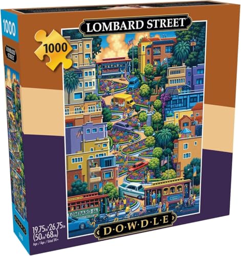 Buffalo Games - Eric Dowdle - Lombard Street - 1000 Piece Jigsaw Puzzle for Adults - Challenging Puzzle Perfect for Game Nights - Finished Size is 26.75 x 19.75 - image 1