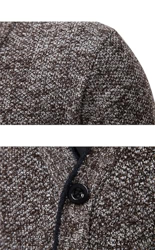 Men Cardigan V-Collar Long Sleeve Sweater Single Breast Solid Tops2