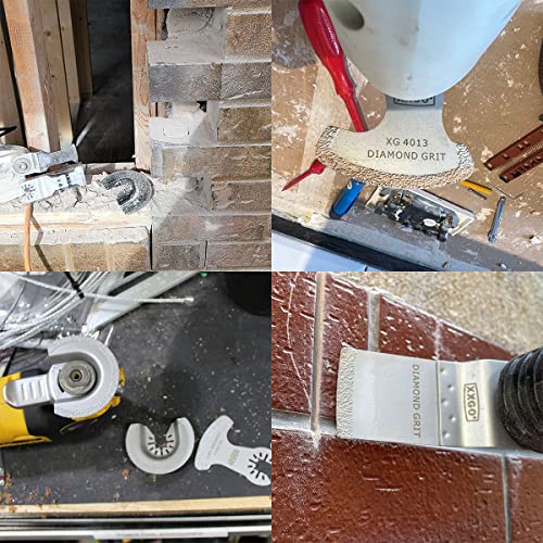 Xxgo 4 Pcs Oscillating Multi Tool Diamond Blades For Grit Grout Removal Xg4004D #TOP5