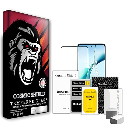 Image of Military-Grade Gorilla Tempered Glass Screen Protector for OnePlus Nord CE 4 Lite (High Clarity) Full Screen Coverage, Scratch & Shockproof with Easy Installation Kit