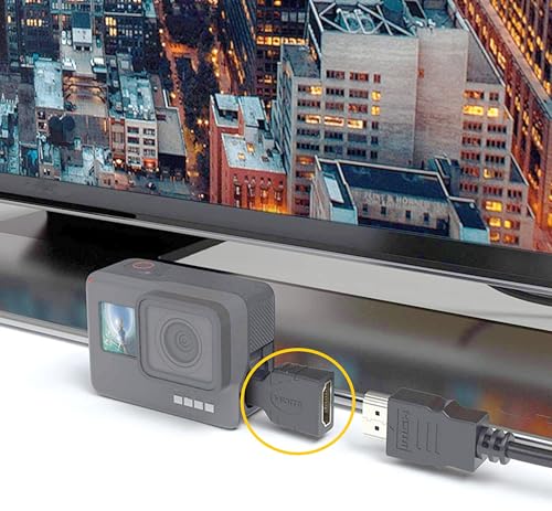 Micro adaptador HDMI macho a hembra tipo D 2 piezas miniatura 3