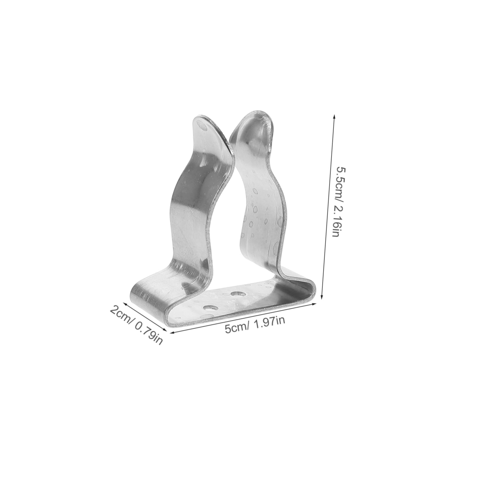 Toddmomy 2 Pack Marine Boat Sailing Rigging Paddle Holder Universal Paddle Clip for Kayak Sturdy Deck Mounted Paddle Clamp in Stainless Steel