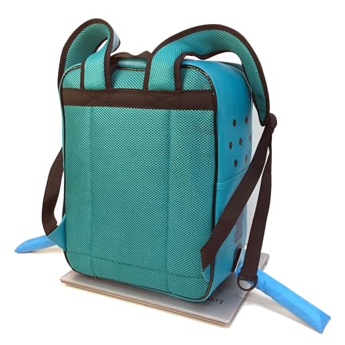 BeeMore Cartoon Robot Travel Laptop Cute Backpack Blue PU Robot Animal BeeMore Finn Jake Adventure Trip Backpack Water Resistant College Computer Bag Gift for Men & Women Fits 15.6 Inch Notebook - Image 4