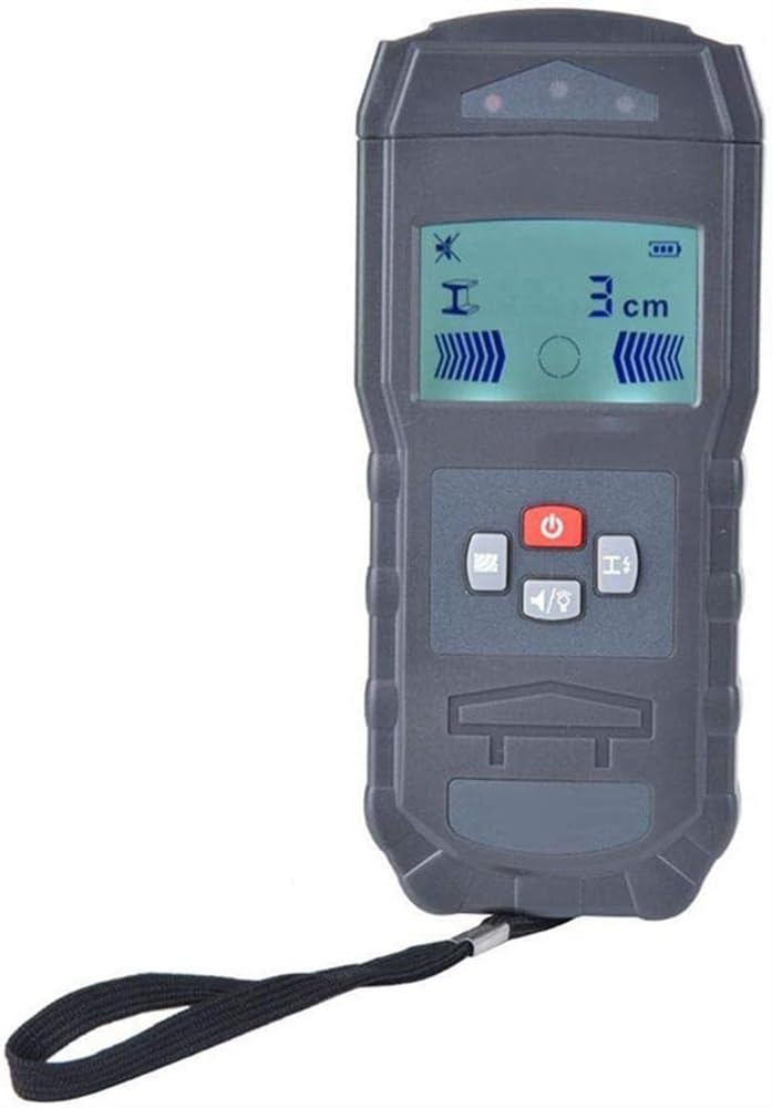 Detector de pared, escáner de pared, buscadores de detectores electrónicos de pared 4 en 1 con advertencia, cuatro modos de escaneo for postes de madera, metal, detección profunda de cables de CA vivo