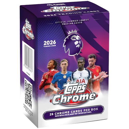 2026 Topps Chrome Premier League Soccer - Factory Sealed - Value Box