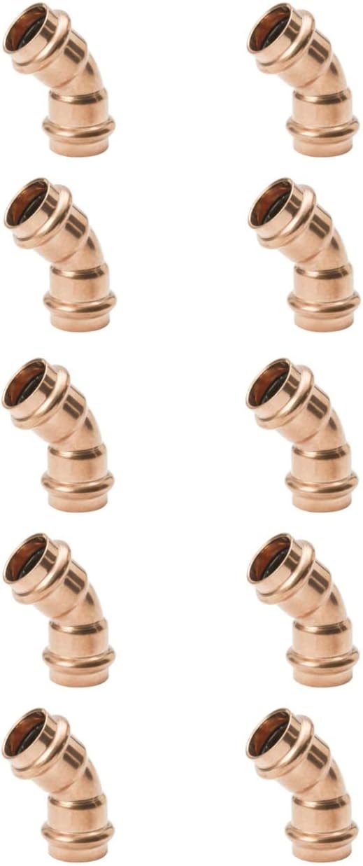 ProPress Fitting Plumbing Zero Lead Copper 45Degree Elbow with 3/4