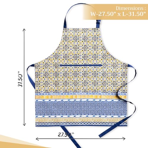 Maison d'Hermine Schürze, 100% Baumwolle (70 cm x 80 cm, 1er-Set) – Ansicht 4