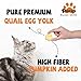 PAWUP Freeze Dried Cat & Dog Treats, Natural Quail Egg Yolk, High Fiber Pumpkin Added, High-Protein Pet Snacks for Coat & Gut Health, 3.5 oz
