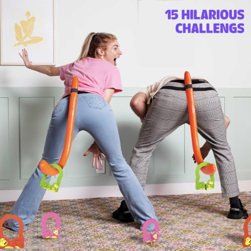 Image of MCMILLER ENTERTAINMENT It's Bananas - The Hilarious Monkey Tail Party Game for Adults & Families | Funny Indoor & Outdoor Game for Bachelorette Parties, Summer Parties, BBQs, Birthdays & Game Nights