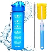 XACIOA Gourde Isotherme 1.9L Acier Inox - 3 Couvercles (Paille, Bec, Poignée), Garde Chaud/Froid 12h/24h