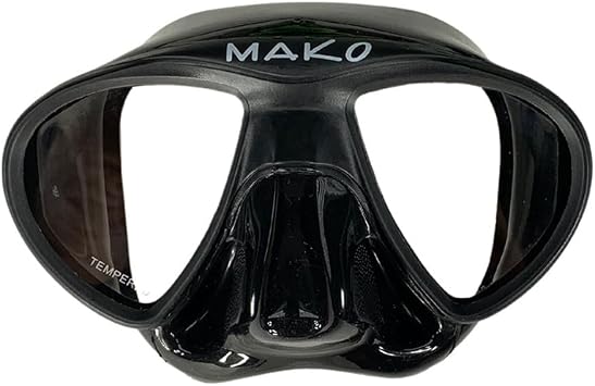 MAKO Minimus Freedive Mask Ultra Low Volume Free Diving Mask for Spearfishing & Freediving Wide Field of View Super Low Profile Travel Case Included Guarantee