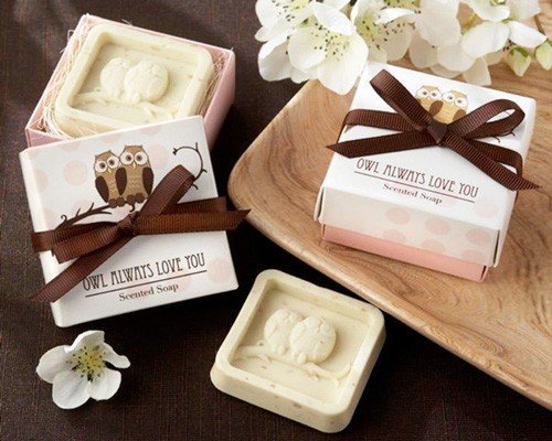 DISOK - Jabón Aromático Buhos En Caja De Regalo - Detalles Bodas Baratos - Jabones para Detalles de Bodas Baratos
