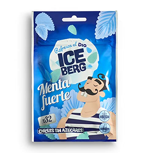 DIA ICEBERG chicle sabor menta fuerte sin azúcar bolsa 45 gr