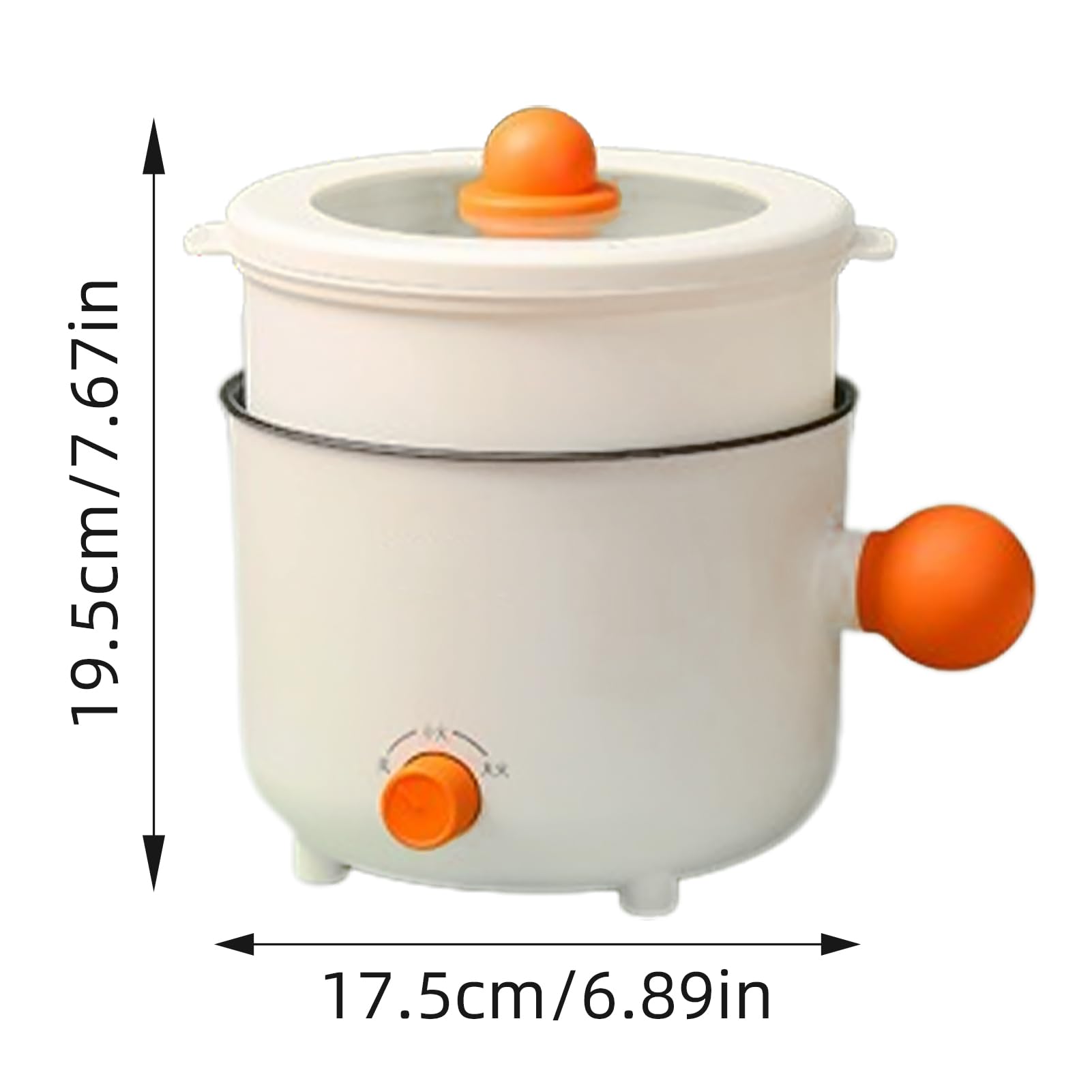 Olla eléctrica pequeña, funda de ventana, sartén eléctrica multifuncional con revestimiento antiadherente para fideos, con vapor, para habitación/estudio/hotel (estilo 2)