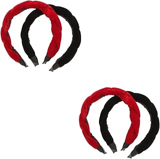 FOMIYES 4 Pcs headband Wide headband christmas headbands yoga headband hair decorations girl hair ties headband for girls no teeth fabric headband supple headband decorative headband