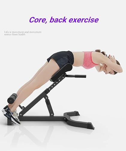 Commax Hyperextension Roman Chair Back Extension Bench Foldable Fitness Machine For Home Gym Adjustable Waist Abdominal Back Trainer #TOP4