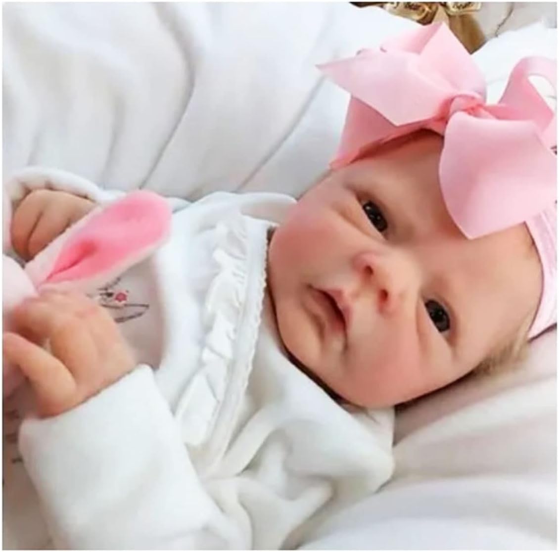 GXDHOME2 Genders Reborn Baby Dolls Girls 18 Inch 46Cm Soft Silicone Full Body Realistic Reborn Toddlers Dolls Newborn Toys Magnetic Mouth Xams Gifts (Color : Girl)