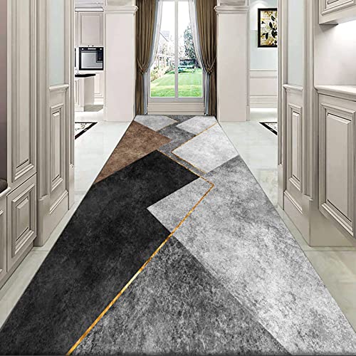 Alfombra de corredores estrecho y alfombra larga para escaleras del pasillo, alfombra sin deslizamiento de goma para el corredor o entrada de hotel interno casero, ancho de 60 cm/ 70 cm/ 80cm/ 100 cm Cover